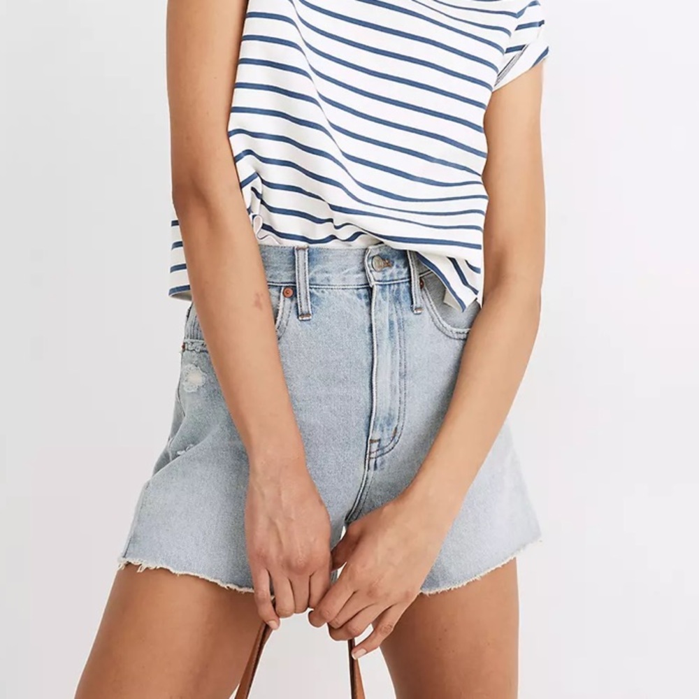 Nwt The Momjean Short in Byers Wash: Ripped Edition sz 27